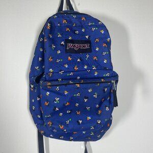 Jansport Disney Superbreak Collaborations Backpack Navy Allover Print!